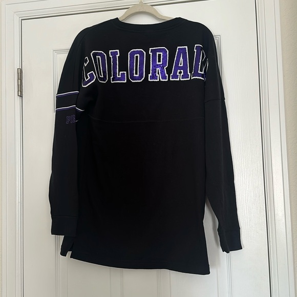 COLORADO ROCKIES PINK VS SPARKLE SWEATER RARE - Picture 1 of 4